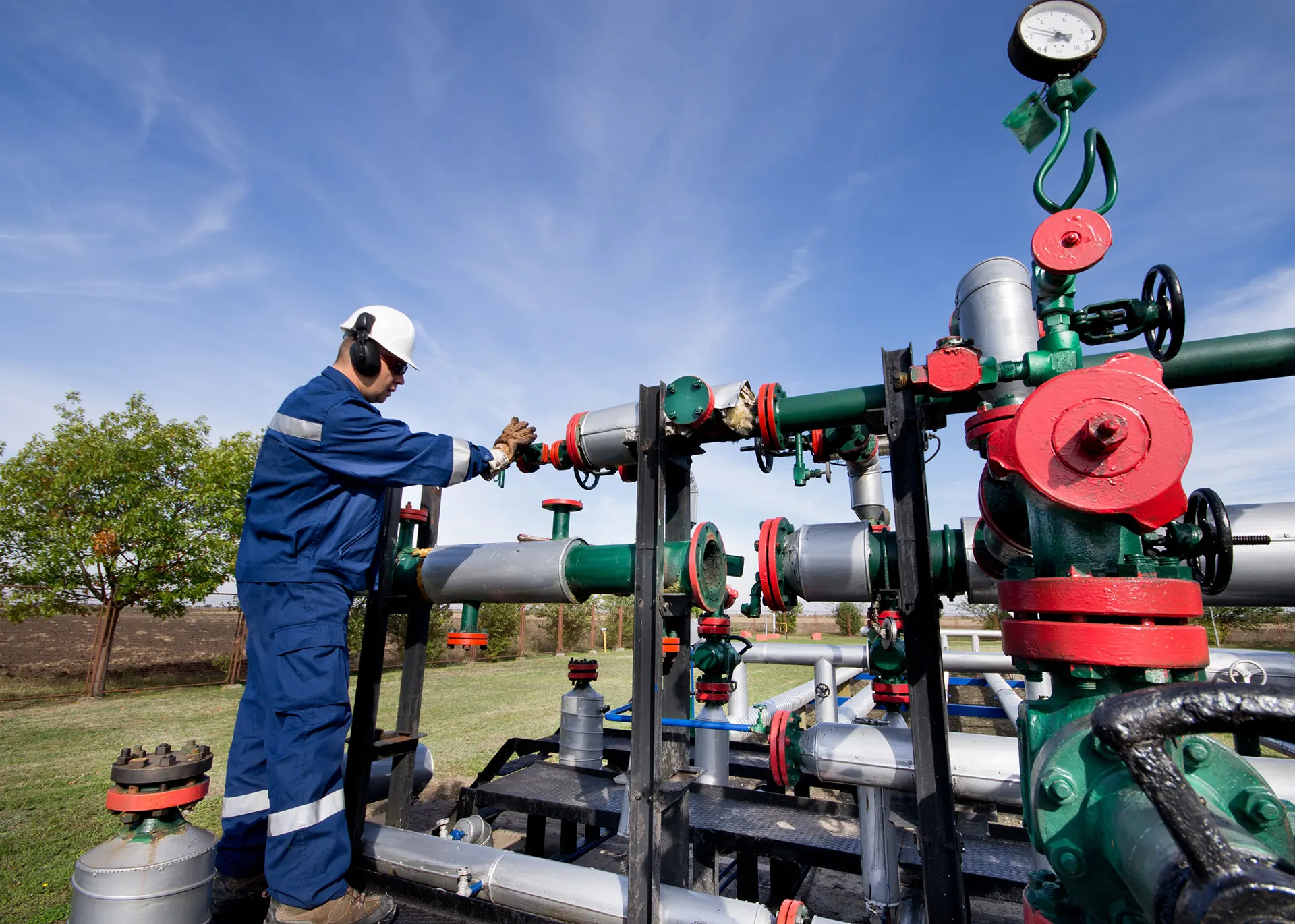 pipes at RNG installation